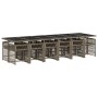Set comedor de jardín con cojines 13 pzas ratán sintético gris de , Conjuntos de jardín - Ref: Foro24-3211664, Precio: 832,65...