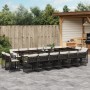 Set de muebles jardín 17 pzas con cojines ratán sintético negro de , Conjuntos de jardín - Ref: Foro24-3211782, Precio: 1,00 ...