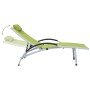 Tumbona de aluminio textilene verde de vidaXL, Tumbonas - Ref: Foro24-310504, Precio: 184,17 €, Descuento: %