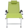 Tumbona de aluminio textilene verde de vidaXL, Tumbonas - Ref: Foro24-310504, Precio: 184,17 €, Descuento: %