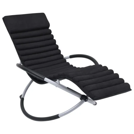 Cojín para tumbona piel de ante negro de vidaXL, Cojines para sillas y sofás - Ref: Foro24-310499, Precio: 60,50 €, Descuento: %