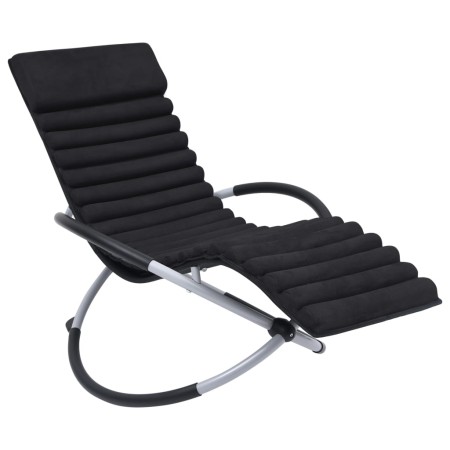 Cojín para tumbona piel de ante negro de vidaXL, Cojines para sillas y sofás - Ref: Foro24-310499, Precio: 68,97 €, Descuento: %