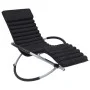 Cojín para tumbona piel de ante negro de vidaXL, Cojines para sillas y sofás - Ref: Foro24-310499, Precio: 60,50 €, Descuento: %