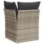 Sofá esquinero de jardín con cojines ratán sintético gris claro de , Sofás de exterior - Ref: Foro24-366175, Precio: 97,04 €,...