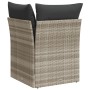 Sofá esquinero de jardín con cojines ratán sintético gris claro de , Sofás de exterior - Ref: Foro24-366175, Precio: 98,86 €,...