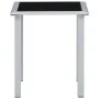 Tumbonas con mesita 2 unidades aluminio negro de vidaXL, Tumbonas - Ref: Foro24-310534, Precio: 214,18 €, Descuento: %