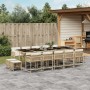 Set comedor de jardín con cojines 15 pzas ratán sintético beige de , Conjuntos de jardín - Ref: Foro24-3211534, Precio: 762,5...