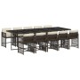 Set comedor de jardín 11 pzas y cojines ratán sintético marrón de , Conjuntos de jardín - Ref: Foro24-3211653, Precio: 768,29...