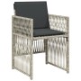 Set de comedor de jardín 11 pzas y cojines ratán sintético gris de , Conjuntos de jardín - Ref: Foro24-3211031, Precio: 634,4...