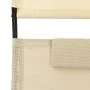 Double sun lounger with cream-colored textilene canopy by vidaXL, Loungers - Ref: Foro24-310548, Price: 220,06 €, Discount: %