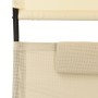 Tumbona doble con toldo textilene color crema de vidaXL, Tumbonas - Ref: Foro24-310548, Precio: 213,63 €, Descuento: %