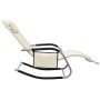 Tumbona de textilene crema y gris de vidaXL, Tumbonas - Ref: Foro24-310506, Precio: 111,31 €, Descuento: %