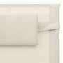 Tumbona de textilene crema y gris de vidaXL, Tumbonas - Ref: Foro24-310506, Precio: 111,31 €, Descuento: %