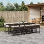 Set comedor de jardín 11 pzas y cojines ratán sintético marrón de , Conjuntos de jardín - Ref: Foro24-3211473, Precio: 679,10...