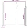 Toldo lateral retráctil rojo 220x300 cm de , Sombrillas - Ref: Foro24-4004372, Precio: 104,67 €, Descuento: %