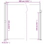 Toldo lateral retráctil rojo 220x300 cm de , Sombrillas - Ref: Foro24-4004372, Precio: 104,11 €, Descuento: %