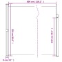 Toldo lateral retráctil crema 220x300 cm de , Sombrillas - Ref: Foro24-4004370, Precio: 124,23 €, Descuento: %