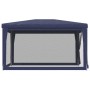 Carpa para fiestas con 4 paredes de malla HDPE azul 3x4 m de , Carpas y cenadores - Ref: Foro24-319232, Precio: 92,69 €, Desc...