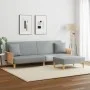 Sofá cama 2 plazas con almohadas taburete terciopelo gris claro de , Sofás - Ref: Foro24-3216215, Precio: 351,90 €, Descuento: %