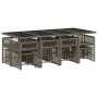 Set comedor de jardín con cojines 13 pzas ratán sintético gris de , Conjuntos de jardín - Ref: Foro24-3211700, Precio: 682,11...