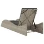 Sun lounger with light gray synthetic rattan cushion 60x205x73 cm by , Loungers - Ref: Foro24-368283, Price: 166,31 €, Discou...