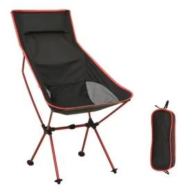 Silla de camping plegable PVC y aluminio negro de vidaXL, Mobiliario de camping - Ref: Foro24-310542, Precio: 58,04 €, Descue...
