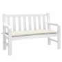 Cojín para banco de jardín tela crema melange 120x50x7 cm de , Cojines para sillas y sofás - Ref: Foro24-4002544, Precio: 28,...