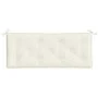 Cojín para banco de jardín tela crema melange 120x50x7 cm de , Cojines para sillas y sofás - Ref: Foro24-4002544, Precio: 28,...