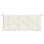 Cojín para banco de jardín tela crema melange 120x50x7 cm de , Cojines para sillas y sofás - Ref: Foro24-4002544, Precio: 28,...