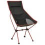 Silla de camping plegable PVC y aluminio negro de vidaXL, Mobiliario de camping - Ref: Foro24-310542, Precio: 59,23 €, Descue...