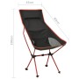 Silla de camping plegable PVC y aluminio negro de vidaXL, Mobiliario de camping - Ref: Foro24-310542, Precio: 59,23 €, Descue...
