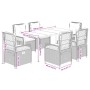 Set comedor de jardín 7 pzas con cojines ratán sintético marrón de , Conjuntos de jardín - Ref: Foro24-3262975, Precio: 694,5...