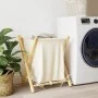 Cesto de la ropa sucia de bambú blanco crema 45x55x63,5 cm de , Cestas para ropa - Ref: Foro24-368035, Precio: 31,46 €, Descu...