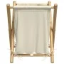 Cesto de la ropa sucia de bambú blanco crema 45x55x63,5 cm de , Cestas para ropa - Ref: Foro24-368035, Precio: 31,46 €, Descu...