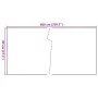 Light brown synthetic rattan balcony awning 600x80 cm by , fence panels - Ref: Foro24-156274, Price: 51,12 €, Discount: %