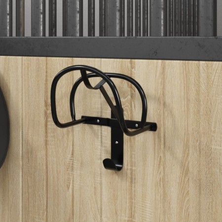 Soporte de bridas de pared de hierro negro de , Accesorios para riendas de caballos - Ref: Foro24-172451, Precio: 19,94 €, De...