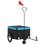 Remolque para bicicleta hierro negro y azul 45 kg de , Remolques para bicicletas - Ref: Foro24-94107, Precio: 98,75 €, Descue...
