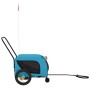 Remolque de bicicleta mascotas hierro tela Oxford azul negro de , Cochecitos para mascotas - Ref: Foro24-94016, Precio: 109,1...