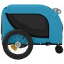 Remolque de bicicleta mascotas hierro tela Oxford azul negro de , Cochecitos para mascotas - Ref: Foro24-94016, Precio: 109,1...