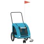 Remolque de bicicleta mascotas hierro tela Oxford azul de , Cochecitos para mascotas - Ref: Foro24-93988, Precio: 123,30 €, D...