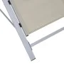Tumbonas con mesita 2 unidades aluminio color crema de vidaXL, Tumbonas - Ref: Foro24-310536, Precio: 214,58 €, Descuento: %