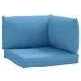 Cojines para sofá de palets 3 uds tela azul melange de , Cojines para sillas y sofás - Ref: Foro24-4002656, Precio: 37,98 €, ...