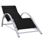Tumbona textilene y aluminio negro de vidaXL, Tumbonas - Ref: Foro24-310533, Precio: 102,66 €, Descuento: %