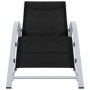 Tumbona textilene y aluminio negro de vidaXL, Tumbonas - Ref: Foro24-310533, Precio: 102,66 €, Descuento: %