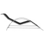 Black textilene and aluminum lounger by vidaXL, Loungers - Ref: Foro24-310533, Price: 100,66 €, Discount: %