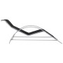Tumbona textilene y aluminio negro de vidaXL, Tumbonas - Ref: Foro24-310533, Precio: 102,66 €, Descuento: %