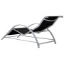 Tumbona textilene y aluminio negro de vidaXL, Tumbonas - Ref: Foro24-310533, Precio: 102,66 €, Descuento: %