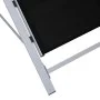 Black textilene and aluminum lounger by vidaXL, Loungers - Ref: Foro24-310533, Price: 100,66 €, Discount: %