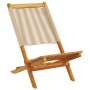 Sillas de jardín 2 uds madera maciza acacia polipropileno beige de , Sillas de jardín - Ref: Foro24-367689, Precio: 128,27 €,...
