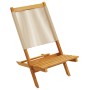 Sillas de jardín 2 uds madera maciza acacia polipropileno beige de , Sillas de jardín - Ref: Foro24-367689, Precio: 128,27 €,...